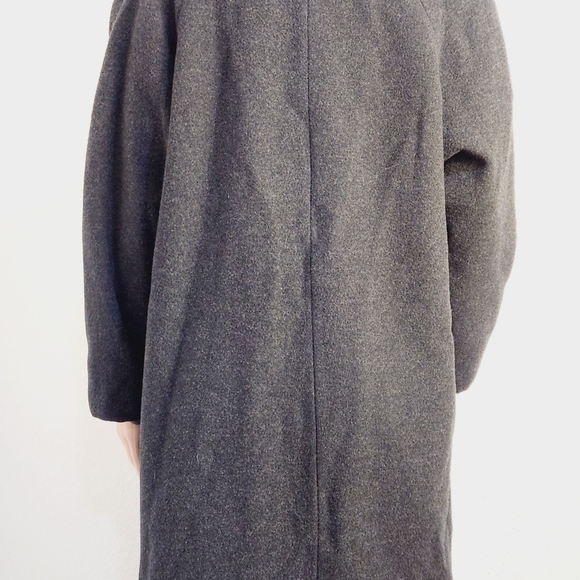 WORTHINGTON Grey Wool Blend Long Coat Size: 12P - Picture 8 of 11